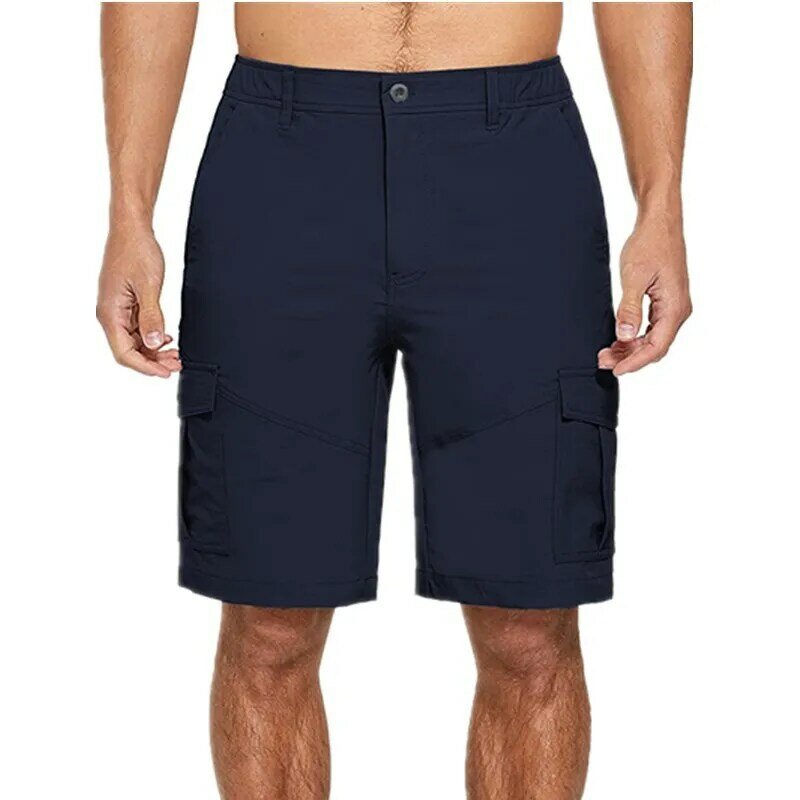 2023 novo verão algodão cintura média masculino de luxo casual negócio social shorts chino clássico ajuste masculino curto