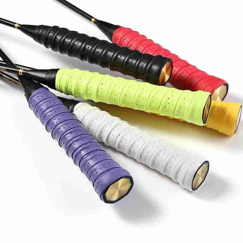 6 farben Marke Anti-slip Schläger Grip Badminton Griffbänder Schweißband Outdoor Sport Zubehör Tennis Band Hand Griffe
