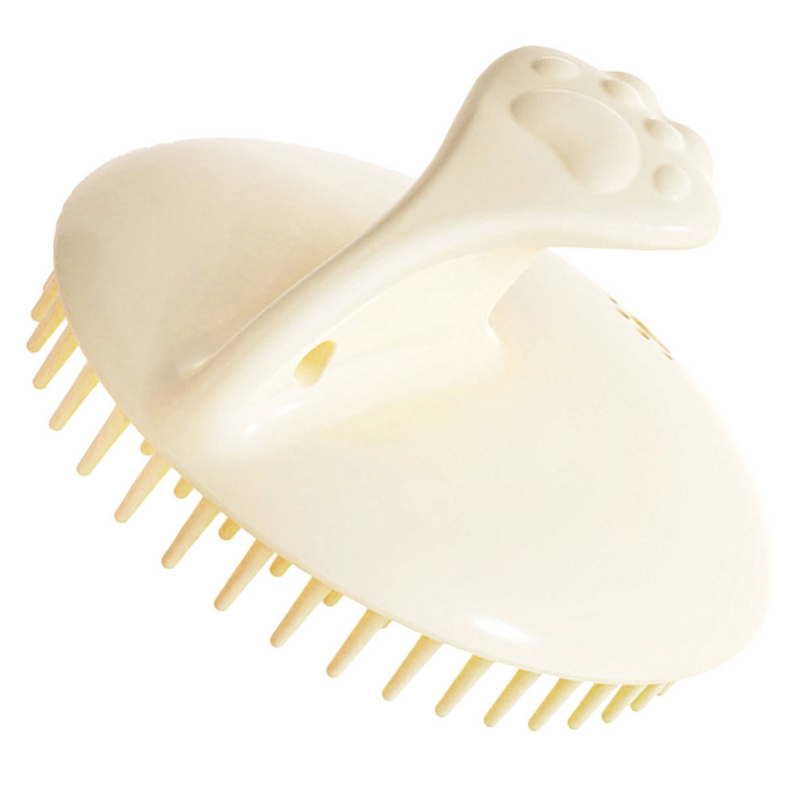 Sampo pijat sisir kulit kepala alat pembersih sikat rambut mandi penggosok plastik untuk mencuci
