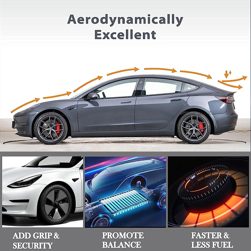 Spoiler Voor Tesla Model Y 2024 Accessoires Abs Materialen Spoilers & Wings Fit Tesla Model Y 2017-2024 Achterkofferlip Spoiler