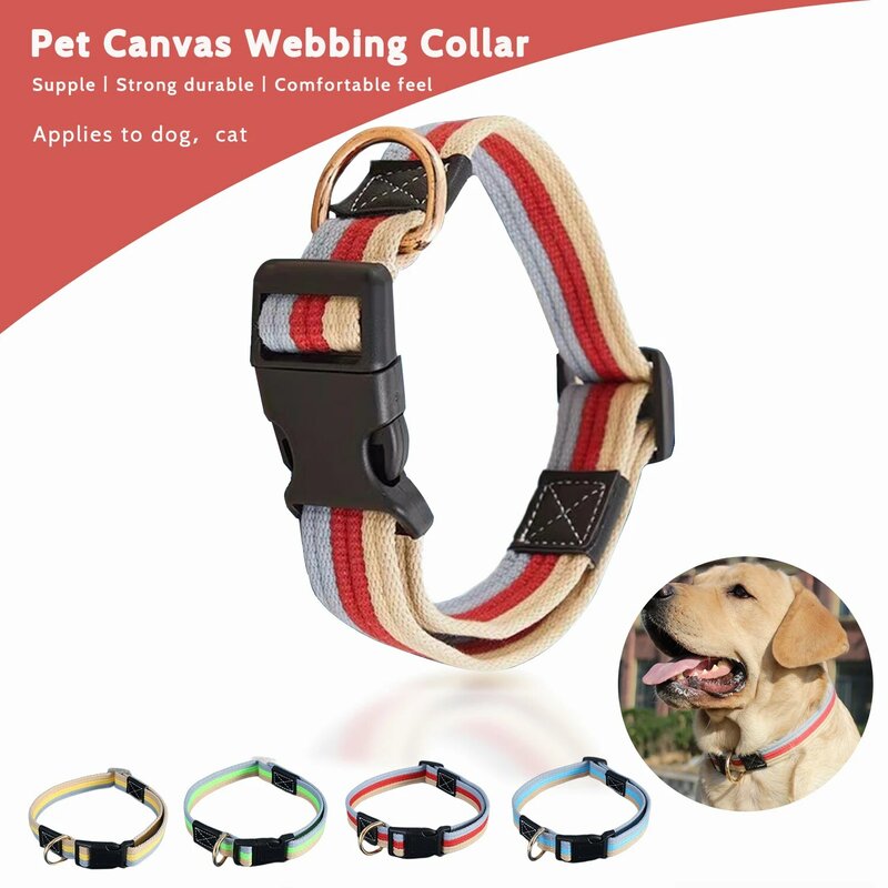 Canvas Halsband Duitse Shepard Medium Grote Hond Halsbanden Voor Walking Training Halsband 150Cm Sterke Hondenriem Huisdier riemen