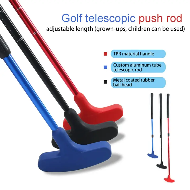 Miotacz golfowy Mini Golf Putter treningowy prawy leworęczny 53cm - 93cm wysuwane narzędzie golfowe dla dzieci