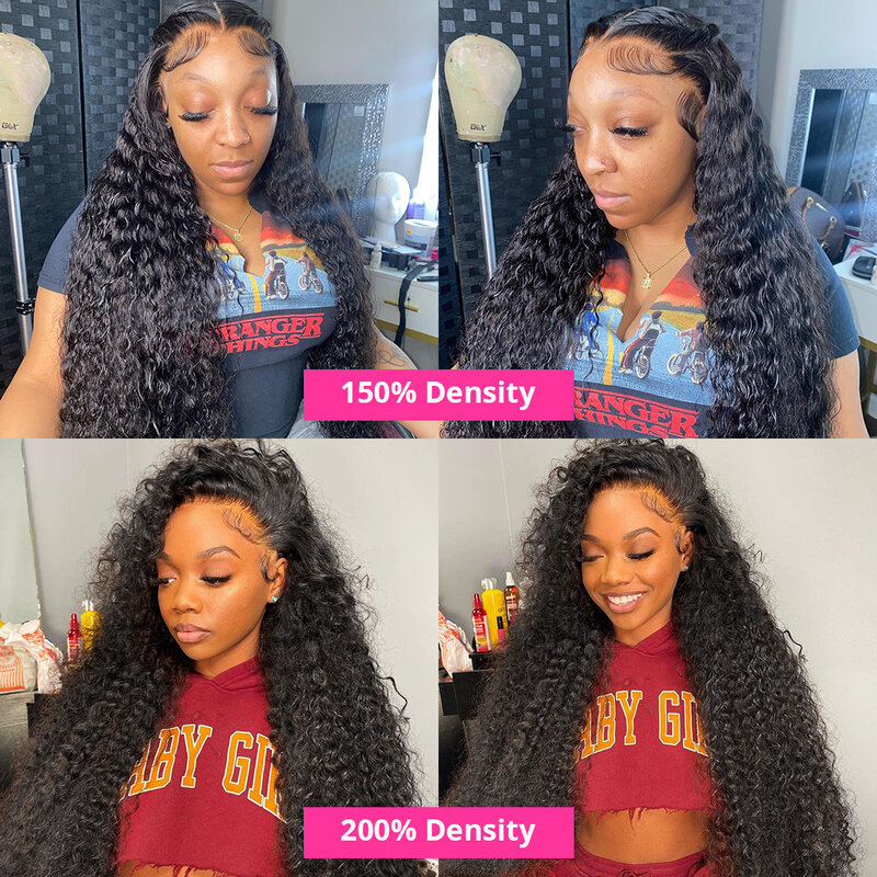 Water Wave Lace Front Wig 30 40 Inch 360 Full Lace Human Hair Wig Pre Plucked Brazilian Hair 13x6 Deep Wave Hd Lace Frontal Wig
