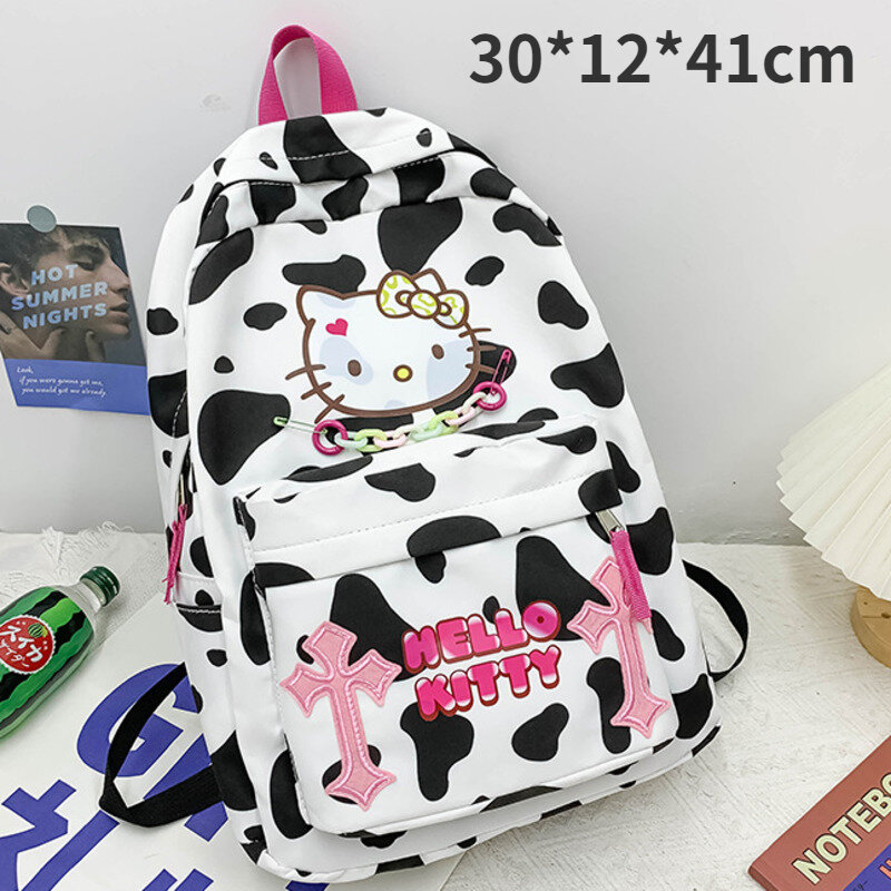 Sanrio – sac à dos Hello Kitty Y2k pour femmes, Kawaii, motif dessin animé, pour étudiants, en Nylon, grande capacité, pour voyage, à bandoulière