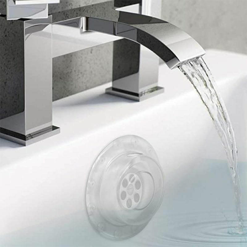 Overflow Drain Cover Water Stopper Plug for Deep Water Bath Bathroom Drains Dropship