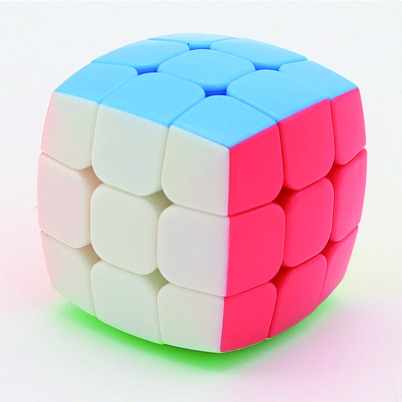 베개 미니 매직 퍼즐 큐브 키체인, 3x3x3, 2cm,3.5cm,4.5cm, 전문 3x3 큐빙, 스피드 교육 장난감 큐브 퍼즐