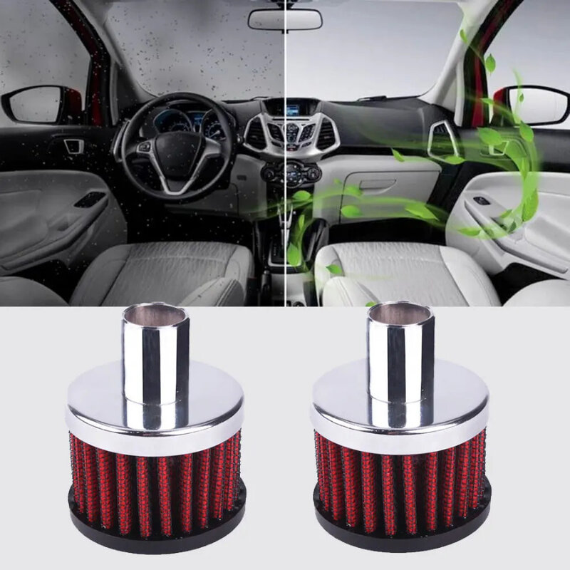 2x coperchio valvola di sfiato per auto Turbo Vent carter filtro di aspirazione dell'aria morsetto in acciaio inossidabile filtro aria Voiture Wear parte universale