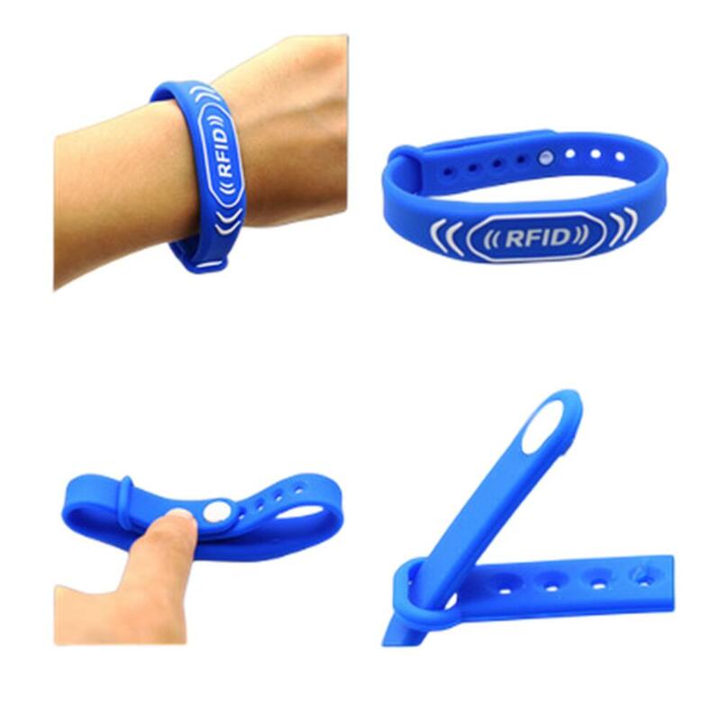 Bracelet en silicone RFID réinscriptible, copie de bracelet magnétique vierge, jeton de carte de contrôle d'accès, EM4305, T5577, 125KHz, 1PC