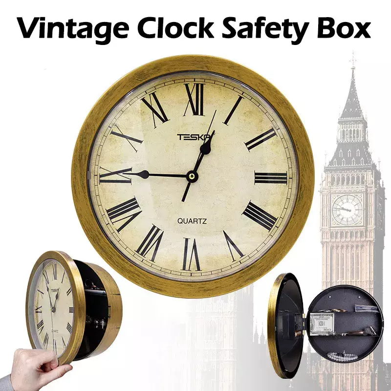 1PC NEW Private Money Box Multifunction Clock Secret Home Diversion Stash Can Container Hiding Storage Compartment Outdoor Tools