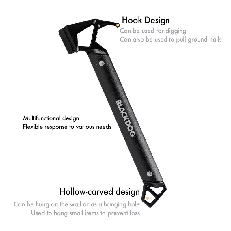 Camp Hammer Survival Tool Multi-function Tactical Outdoor Supplies Emergency Hiking Hunting Multipurpose Ultralight Self-defense