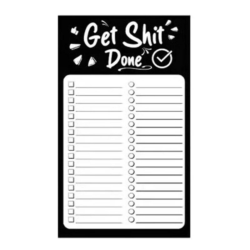 Motivational Memo Pads for Fridge Grocery List Notepad Home Kids Teens Adults