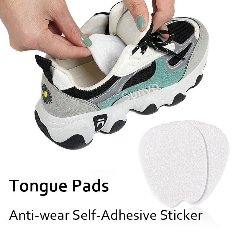 Feltro meia palmilhas para sapatos de esportes do antepé língua anti-usar almofadas adesivos autoadesivos pés protetor de dor insere almofadas