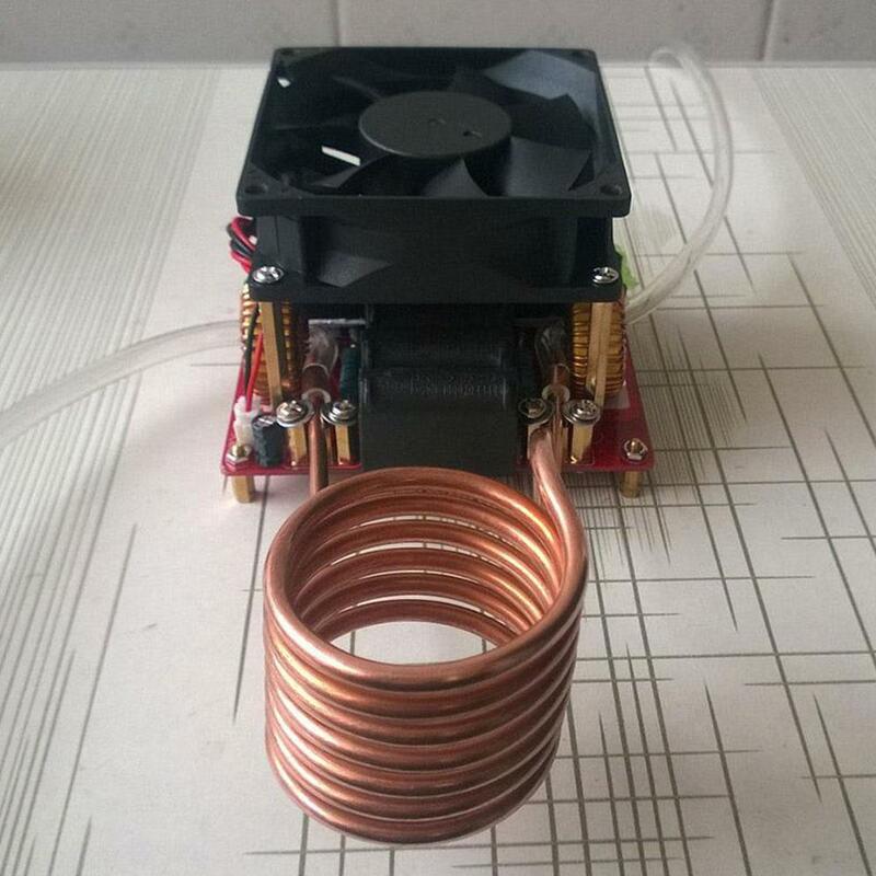 1000w ZVS piastra riscaldante a induzione Kit scheda riscaldatore fornello bobina tubo fai da te accensione riscaldatore nero e rosso