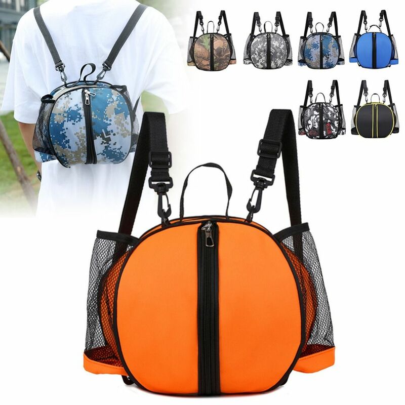 Elastic Handles Backpack Basketball Bag Large Capacity Smooth Two-way Zipper Gym Sports Bag Safe Removable Shoulder Strap