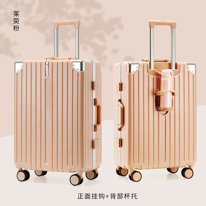 Многофункциональная новая багажная алюминиевая рамка PLUENLI, коробочка с паролем, Женская тележка, кожаная троллейка для путешествий, мужская модель