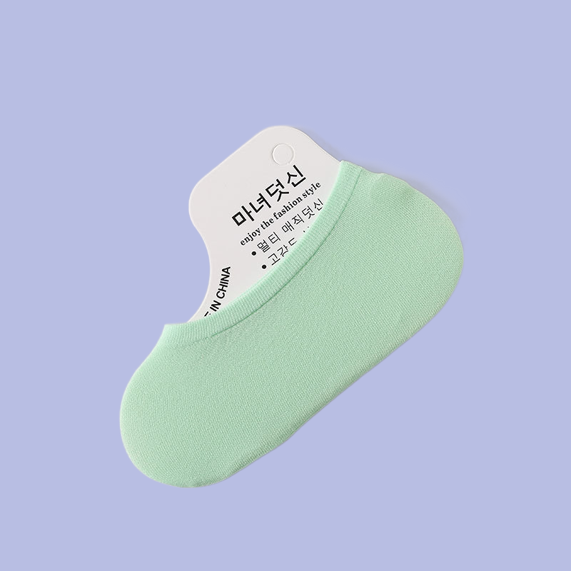 5/10 Paar Sommer Bonbon Farbe ultra dünne magische Socken Frauen unsichtbare Samt Boots socken vielseitige atmungsaktive Silikons ocken