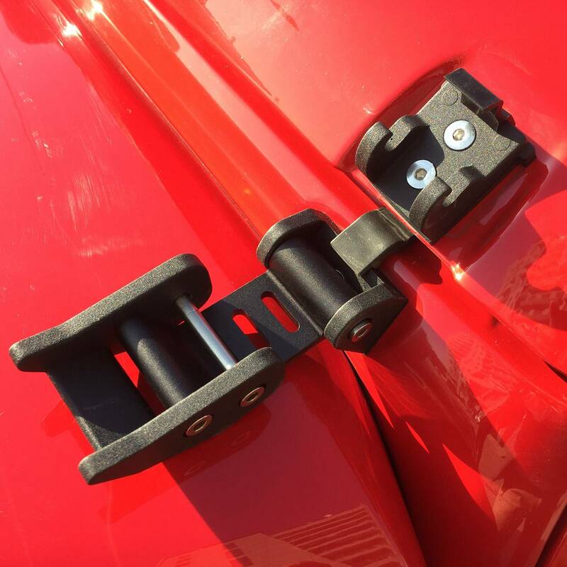 Hebilla de bloqueo de capó para Jeep Wrangler JL 2018 2019, pestillo de capó negro, duradero, fuerte, bonito, 2 piezas