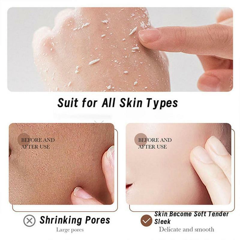 Złuszczacz peeling do twarzy delikatny rozjaśniający krem ryżowy i żelowy peeling do czyszczenia całego ciała dla kobiet o każdym rodzaju nawilżania skóry