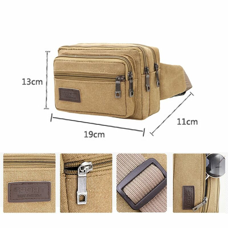Men Belt Storage Travel Crossbody Bags Messenger Bag Fanny Pack Shoulder Backpack