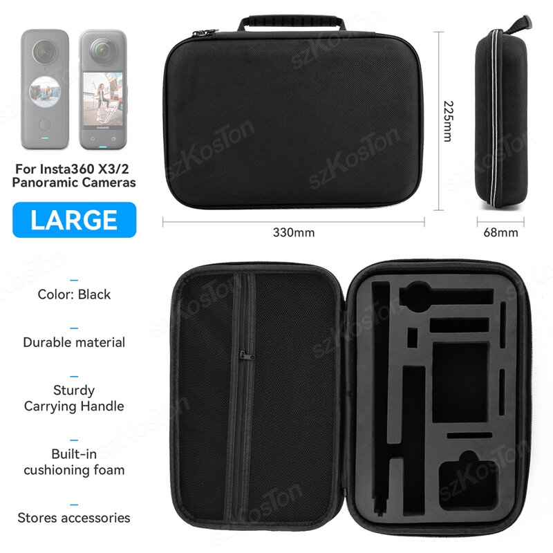 For Insta360 ONE X3 X2 Carrying Case Protective Case Travel Mini Storage Pouch Portable Hard Shell For Insta360 X3 Accessories