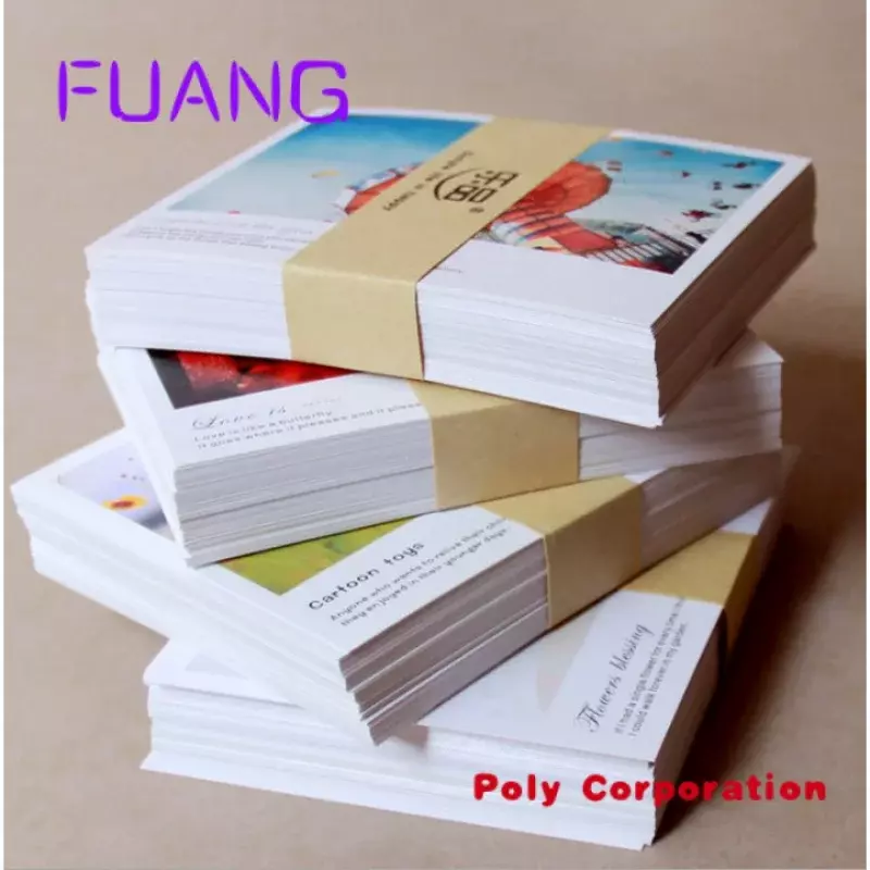 Benutzer definierte Fabrik benutzer definierte Größe dickes Papier gedruckt Postkarte