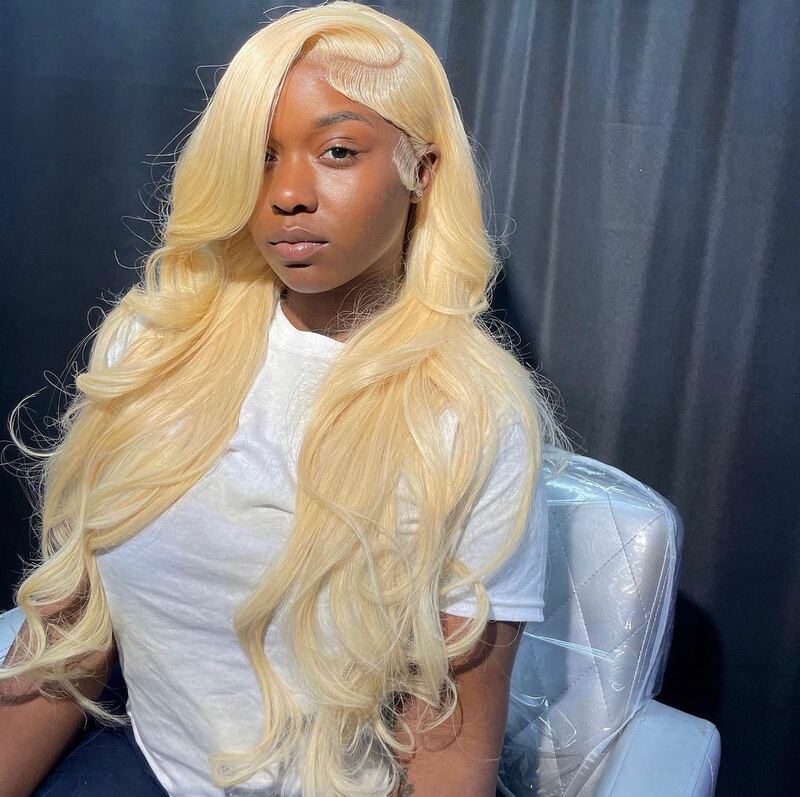 613 Hd Lace Frontal Wig 13x6 13x4 Blonde Body Wave Lace Front Wig Transparent Lace Pre Plucked Brazilian 30 Inch Human Hair Wigs