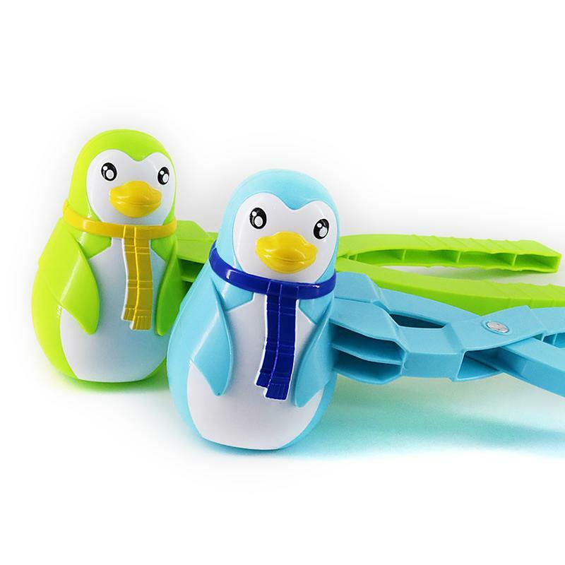 Инструмент для изготовления снежных шаров в виде пингвина, инструмент для изготовления снежных шаров в форме пингвина, прочный утолщенный игрушечный Зимний снег для активного отдыха с ручкой