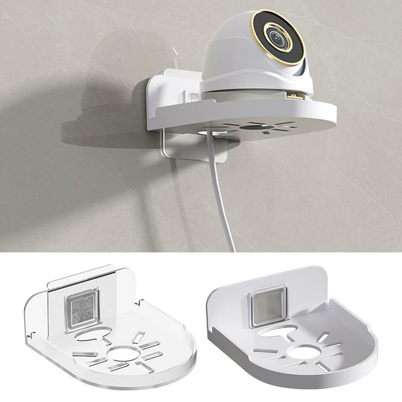 Punch-Free Security Surveillance Camera Stand, Traceless suporte de parede, casa auto-adesivo, fixador sem broca, novo, 1pc