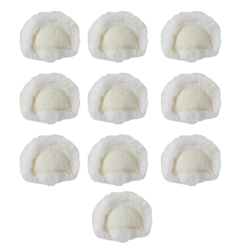 10 個クマの耳の形のパッド入りかわいいアップリケ DIY 布帽子縫製用品 HXBA