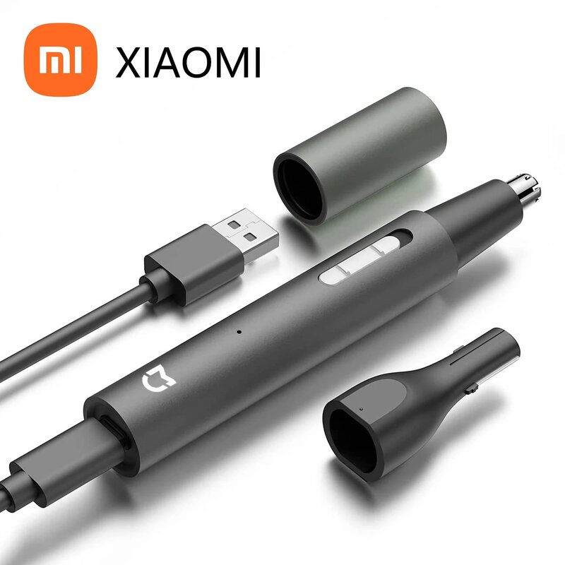 Xiaomi Mijia-男性用電動鼻トリマー,痛みのない眉毛トリマー,充電式サイド,3 in 1