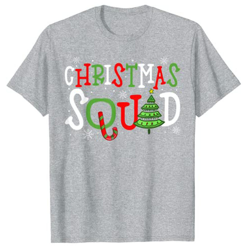 Christmas Squad Shirt, Xmas Matching Family Pajama T-Shirt Tops
