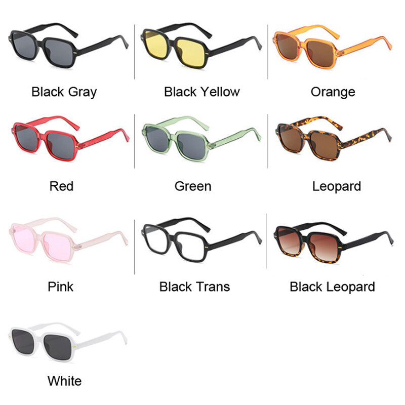 Occhiali da sole quadrati Vintage moda donna occhiali da sole retrò occhiali da sole a specchio gialli femminili Designer di marca Gradient Oculos De Sol