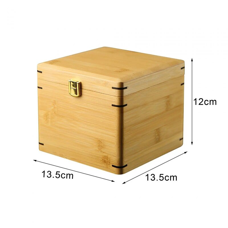 Wood Keepsake Box Bamboo Packaging Box for Home Storage Antique Collection