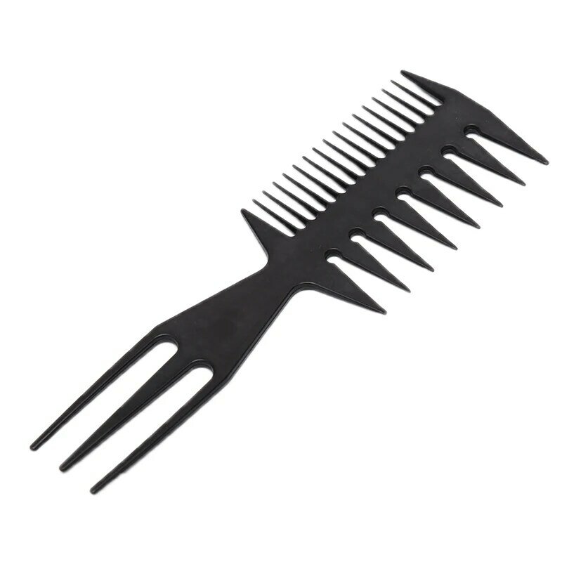 Расческа для волос парикмахерская с большими зубьями, двусторонняя, красящая, для стрижки и окрашивания, инструмент для укладки