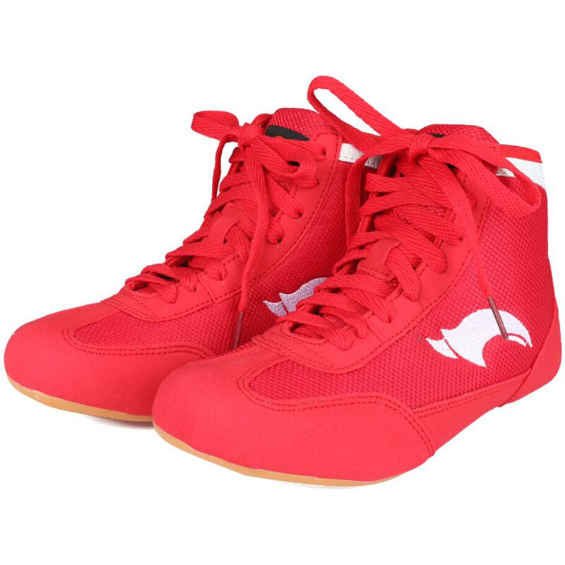 Donna uomo stivali da boxe scarpe da Wrestling gear Combat Sneakers attrezzatura da palestra stivali da combattimento da allenamento Plus Size 35-46