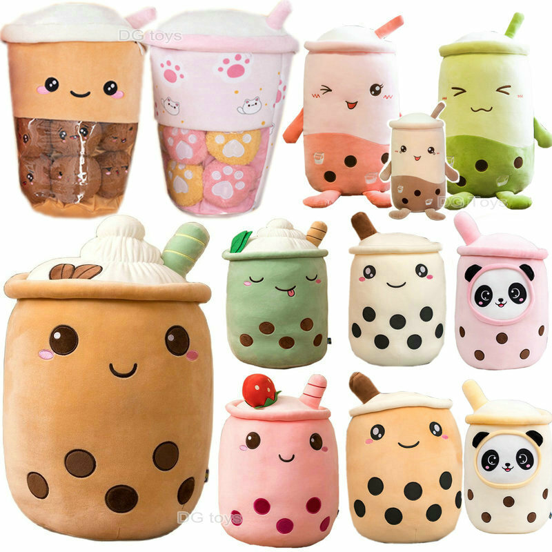 Cute Boba Milk Tea Plushie Toy Soft farcito Latte Americano gusto caffè Latte Tea Hug Pillow Balls Bubo Tea Cup Cushion For Kids