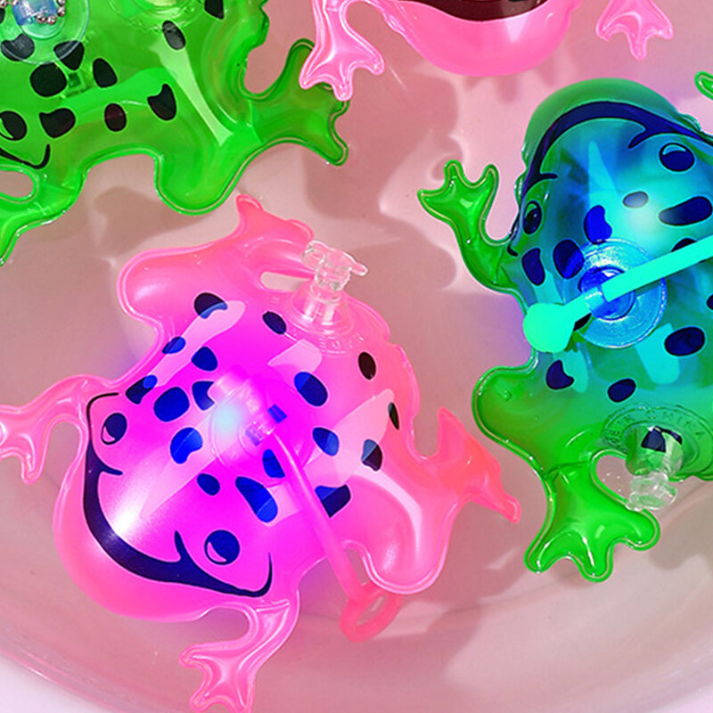 1 szt. 11/20cm nadmuchiwane żaba świecące balony do pływania impreza przy basenie zestaw do zabawy w wodzie balony sporty plażowe fajne zabawki żaby prysznicowej dla dzieci