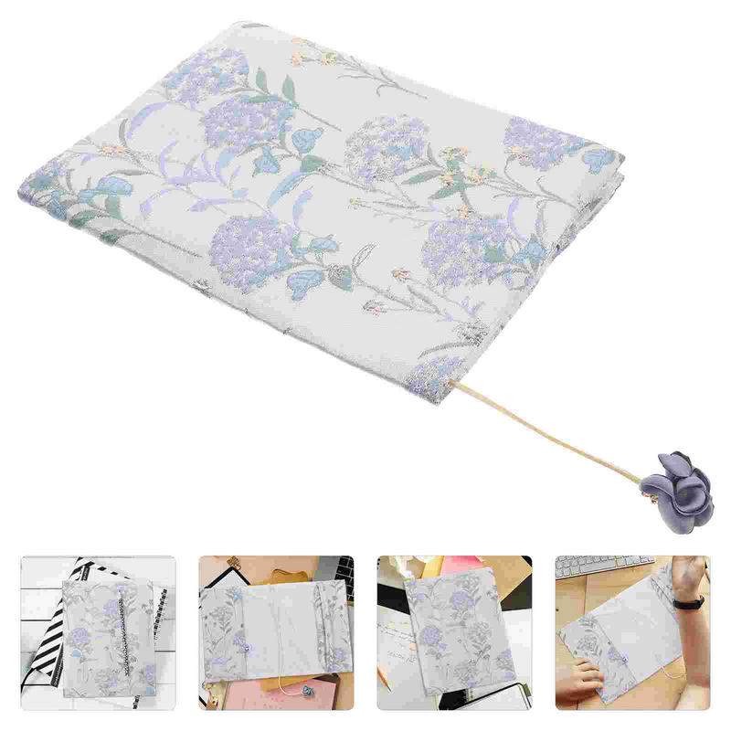 Scrapbooks Sleeve Protector Covers Washable Decorative Books Floral Fabric Cloth Zipper Travel Sleeves