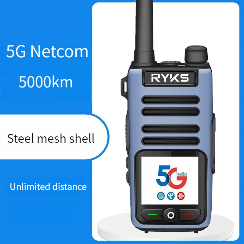 جهاز اتصال لاسلكي عالي التردد مع ميكروفون ، صغير ، مكالمة لمسافات طويلة ، 4G ، هاتف PTT ، بالغ
