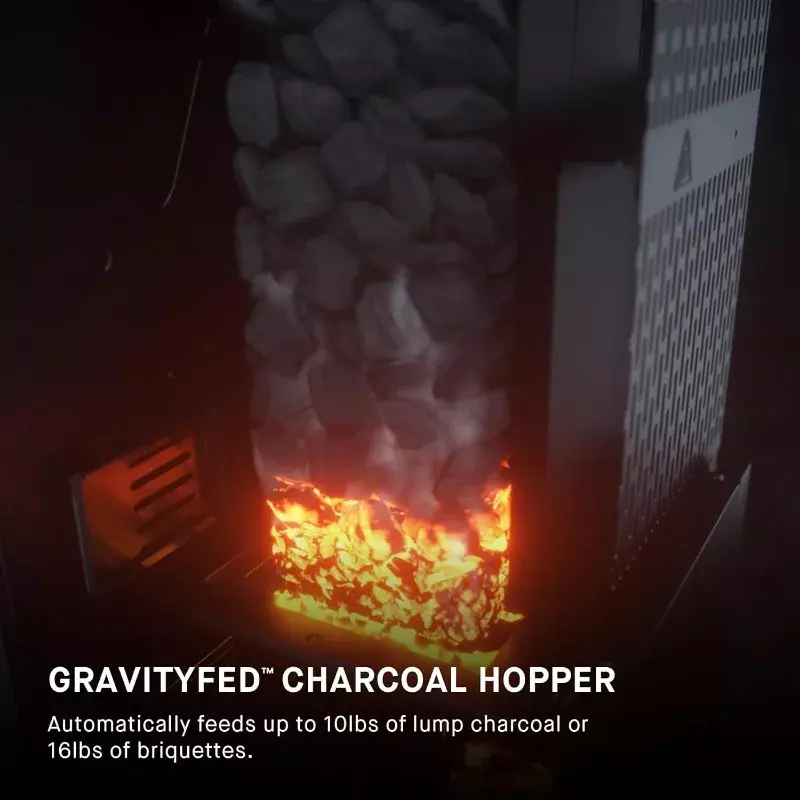 Masterbuilt-Digital Charcoal Grill e Smoker Combo, Black Gravity Series, MB20041220, 1050 sq. in