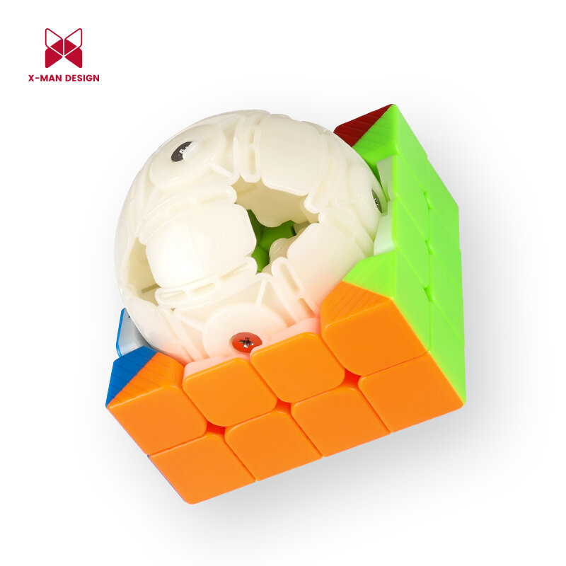 Cubefun-Cubo mágico QiYi XMD Dream Meng, 4x4 M, QiYi XMD Ambition 4x4, sin pegatinas, x-man, magnético, 4X4x4