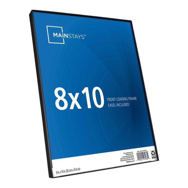 Mainstays 8"x10" Black Format Front Loading Picture Frame Set of 12