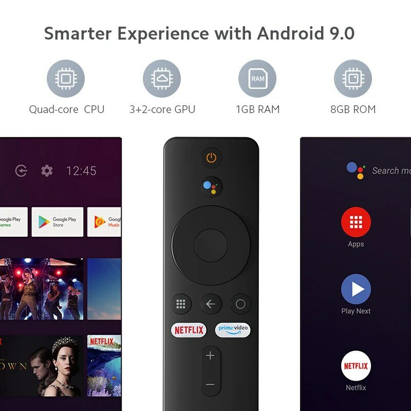 Xiaomi-Mi TV Stick 4K 1080P, versión Global, asistente de Google integrado, Android TV 11, 2GB, 8GB, procesador de cuatro núcleos, caja de TV con Bluetooth