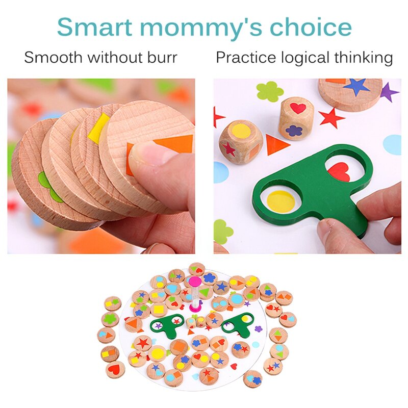 Giocattoli in legno giocattoli coordinati a forma di cervello gioco di allenamento logico giocattoli giocattoli interattivi genitore-figlio regali per bambini