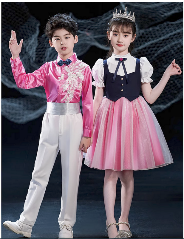 Children's Choir Male and Female Primary Hosts' Dance Recitation Performance Clothes