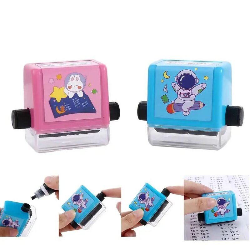 Student Stationery Multiplication Division Arithmetic Stamp Number Rolling Stamp Math Calculate Math Practice Roller
