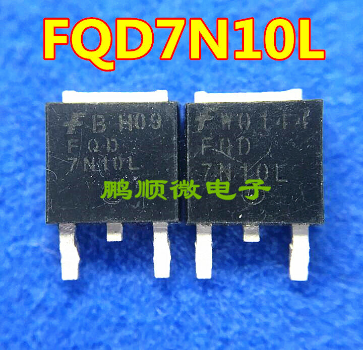 20 Buah Asli Baru FQD7N10L TO-252 100V 7A N-channel MOSFET Dalam Persediaan