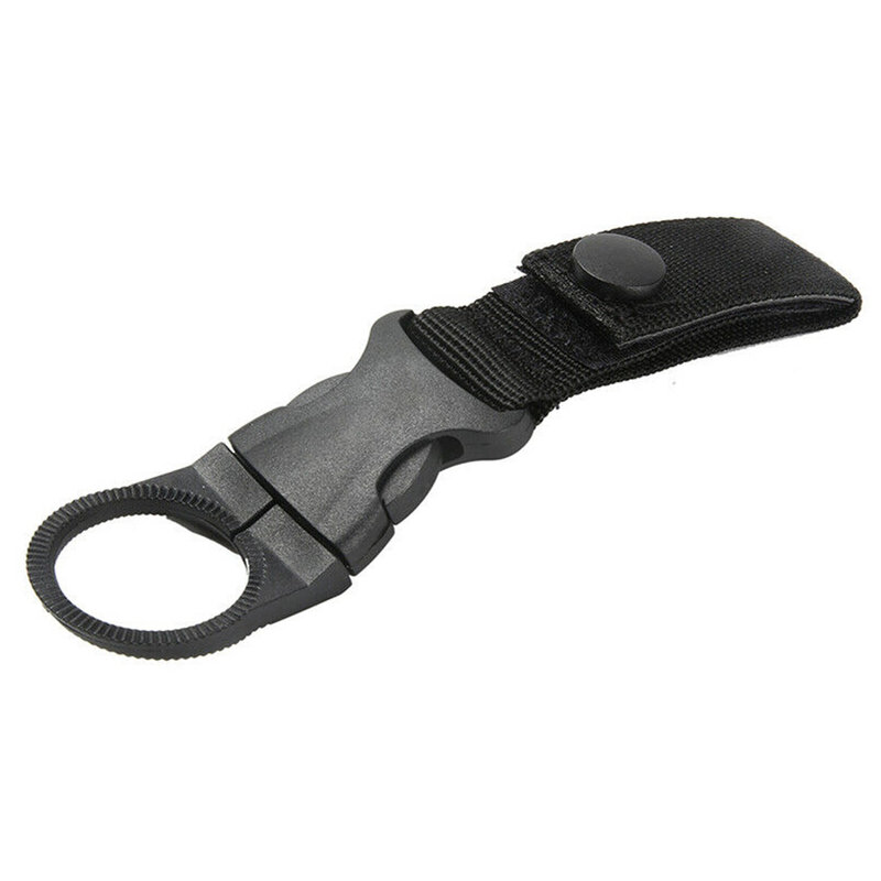 2pc Water Bottle Holder Clip Nylon Webbing Buckle Hook Climbing Waist Belt MOLLE Tacticals Band Carabiner Keychain Belt Strap