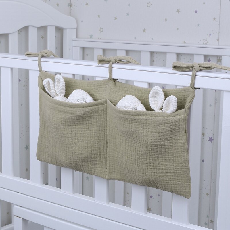 Baby Bed Opbergtas Wieg Opknoping Bag Multifunctionele Organizer Tissue Luier Nappy Speelgoed Holder Pocket