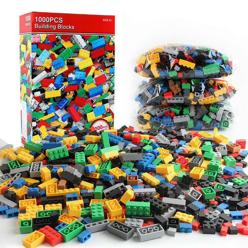 1000 fai da te blocchi di costruzione creativi set all'ingrosso blocchi di costruzione classici urbani assemblati regalo di compleanno giocattoli educativi per bambini